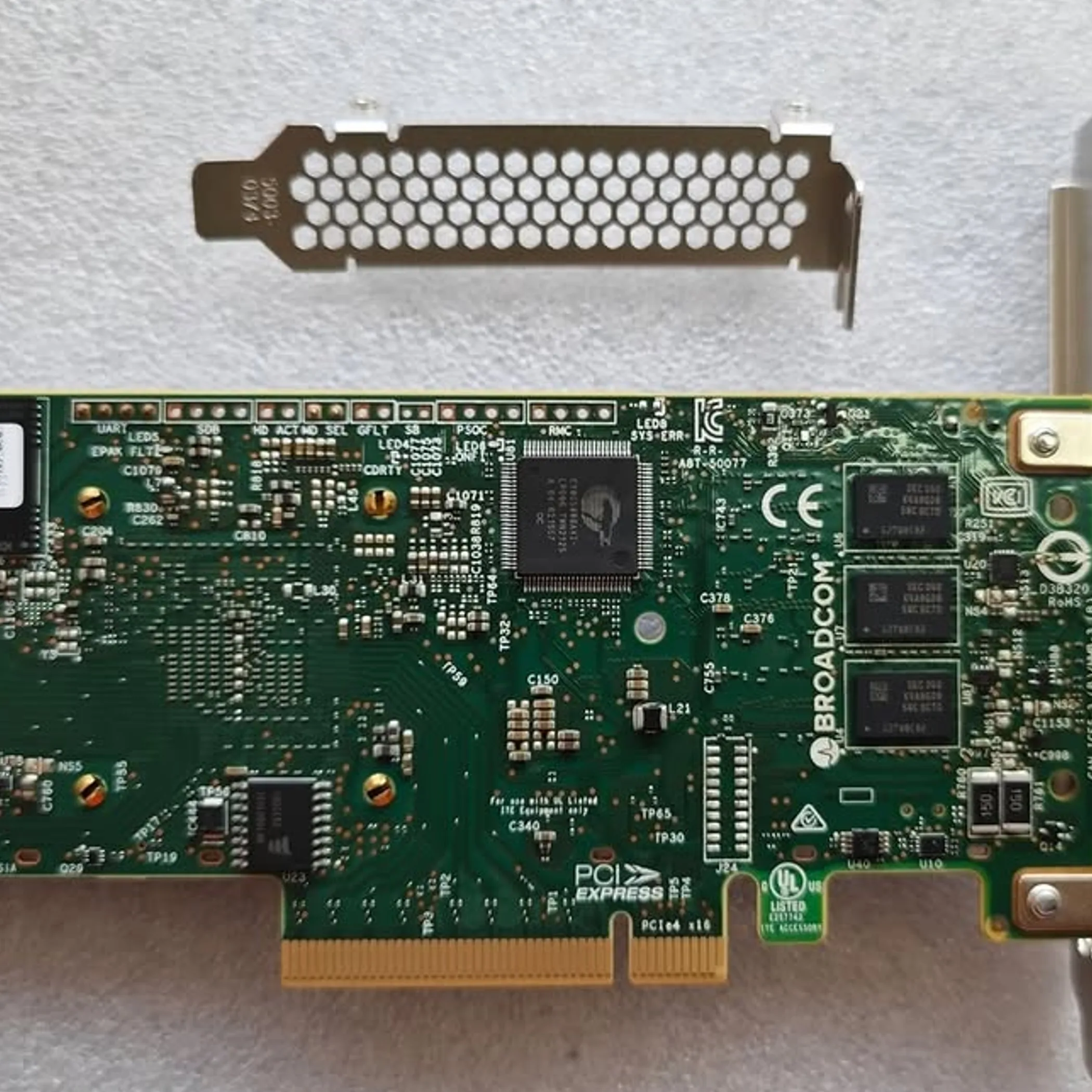 close-up of server hardware component