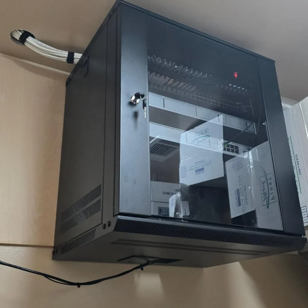 it infrastructure with servers and cables