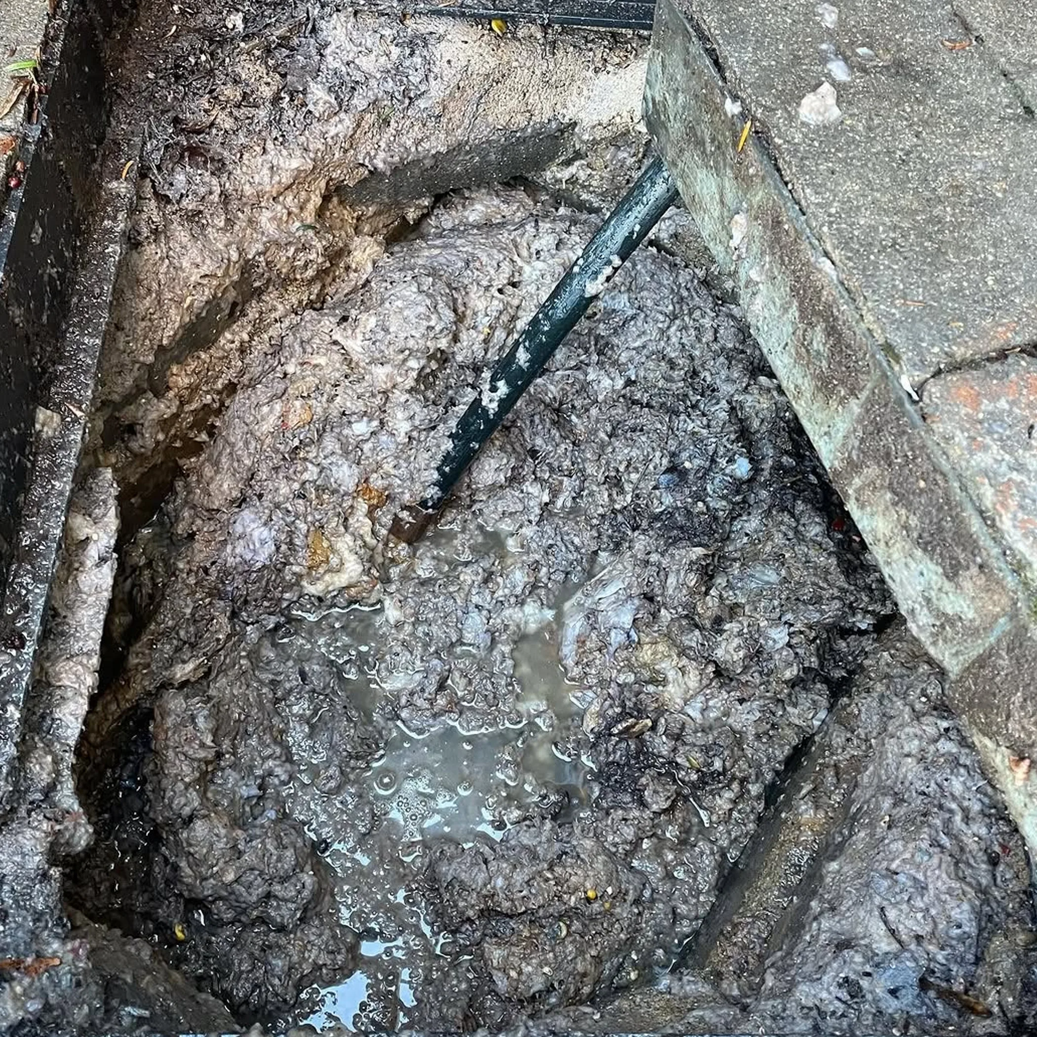 severely blocked drain